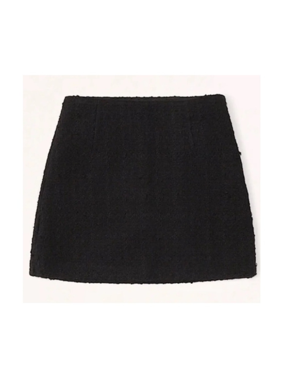 Abercrombie Black Tweed Mini Skort